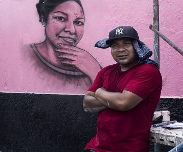 Conoce a “El salsa” el artista detrás de las caras de Atahualpa en El Callao