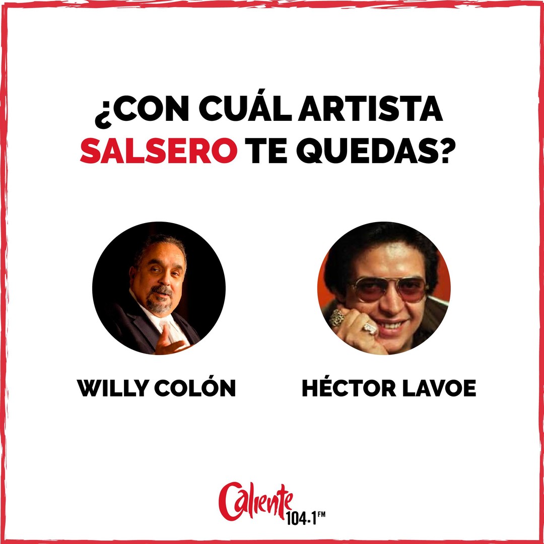 😎Dos maestros de salsa se enfrentan hoy… da like si eres fan de Willy Colón o comenta si eres fan de Hector Lavoe. 👀😎
-
#Caliente104fm #Salsa